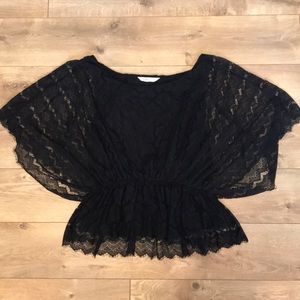 Large Black Lace Old Navy Blouse